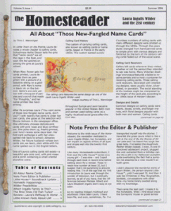 Homesteader Issue 9, Summer 2006