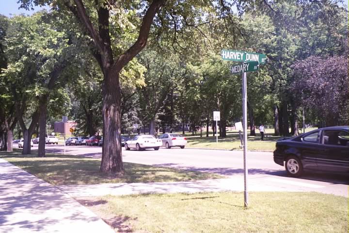 Harvey Dunn Street Sign on SDSU Campus